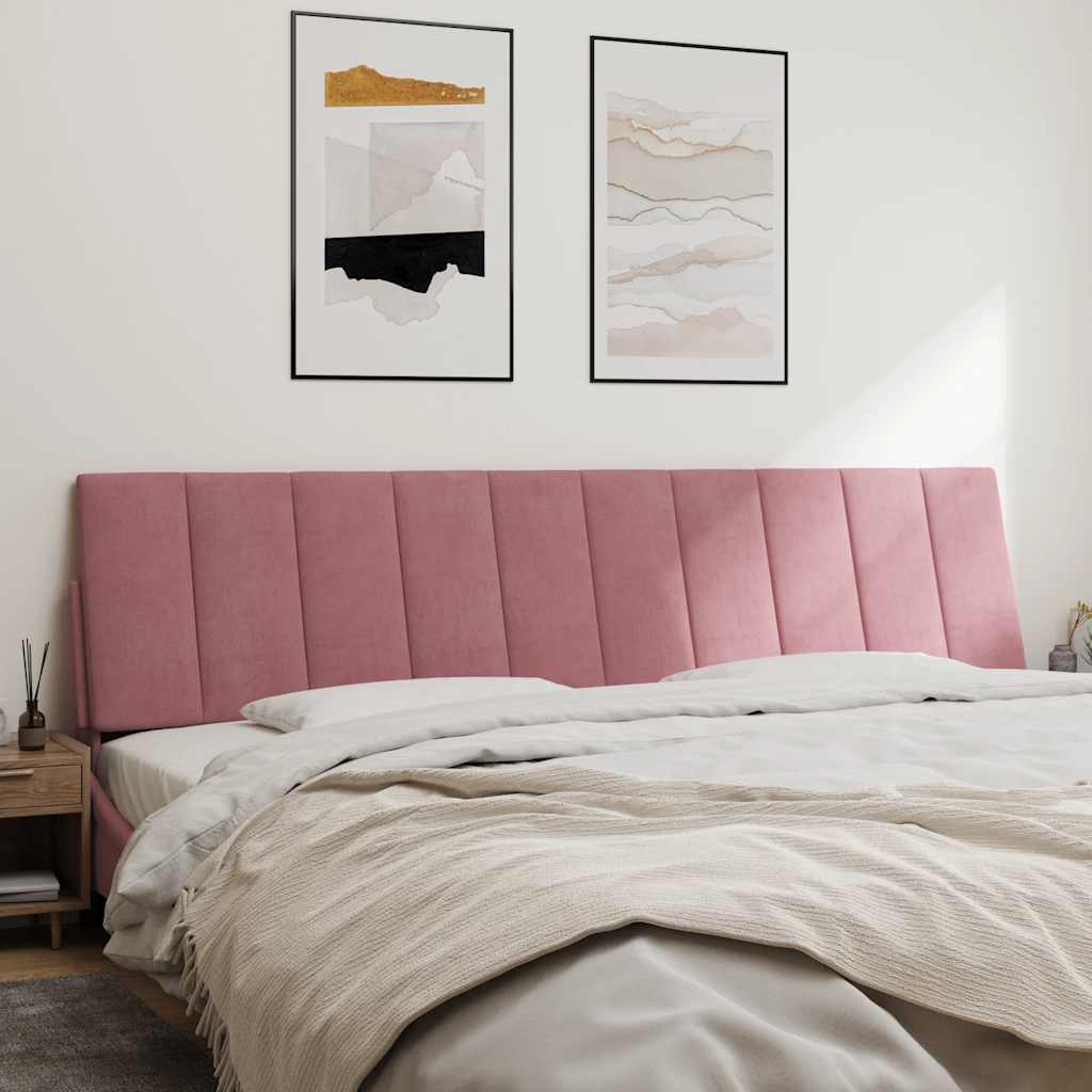 Vidaxl hoofdbordkussen hanko 200 cm fluweel roze