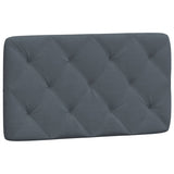 Vidaxl hoofdbordkussen 80 cm fluweel donkergrijs
