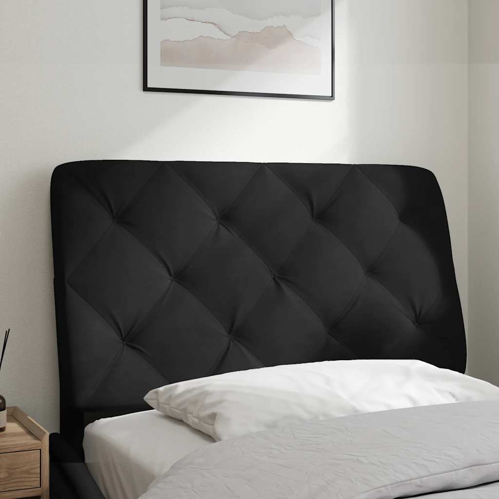 Vidaxl hoofdbordkussen 80 cm fluweel zwart