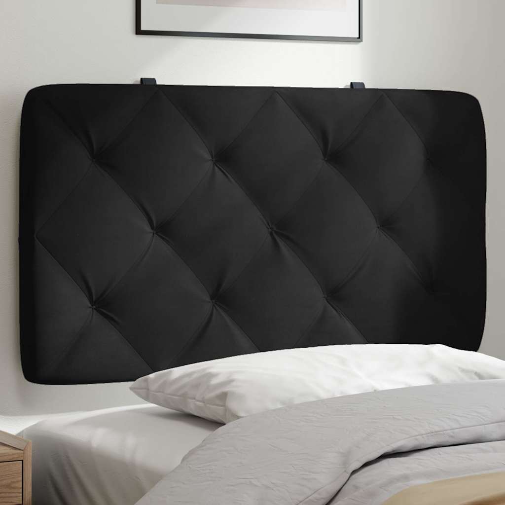 Vidaxl hoofdbordkussen 80 cm fluweel zwart