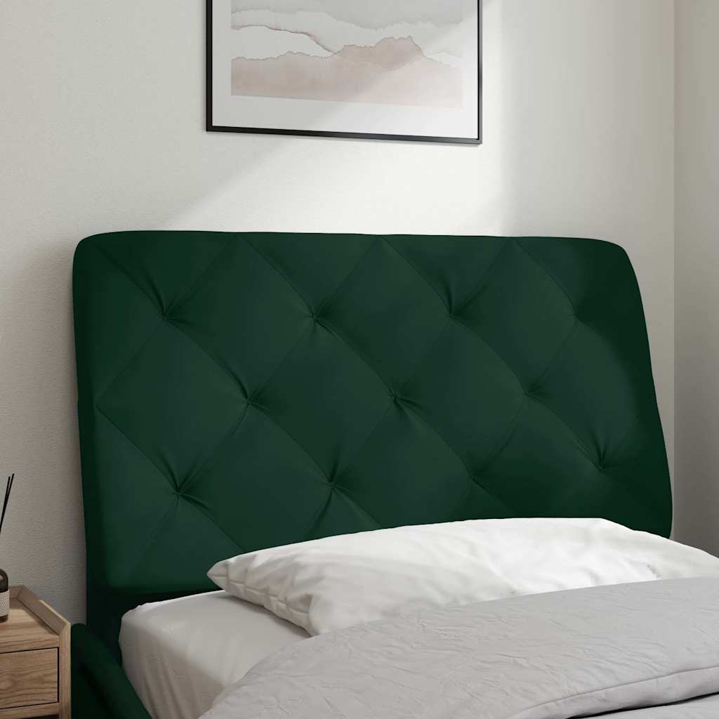 Vidaxl hoofdbordkussen 80 cm fluweel donkergroen