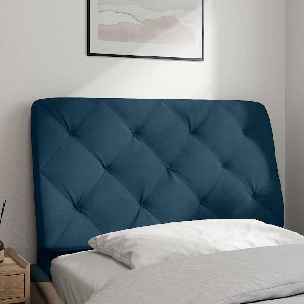 Vidaxl hoofdbordkussen 80 cm fluweel blauw
