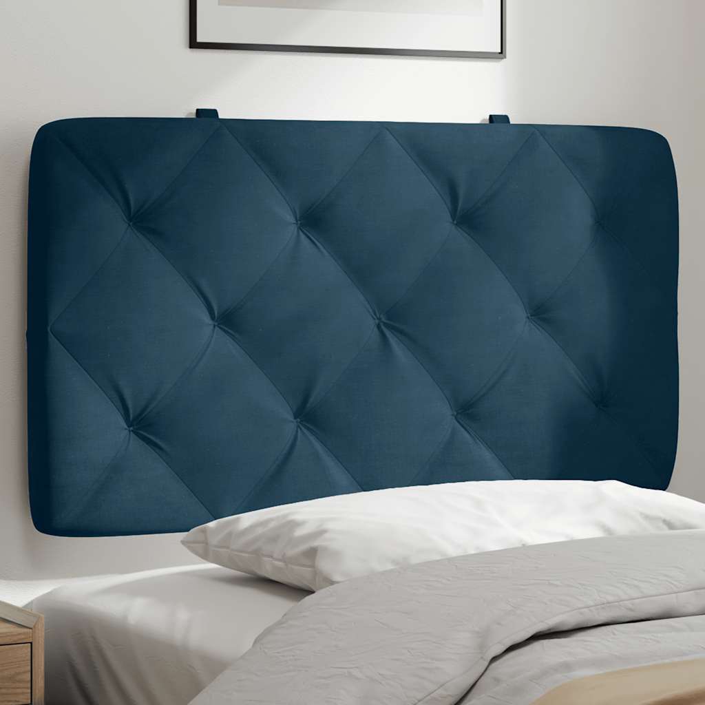 Vidaxl hoofdbordkussen 80 cm fluweel blauw