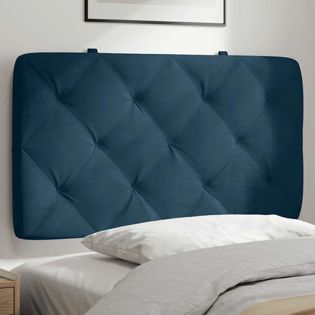 Vidaxl hoofdbordkussen 80 cm fluweel blauw