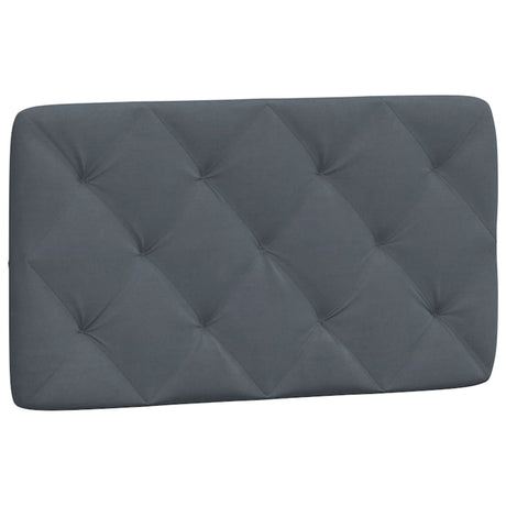 Vidaxl hoofdbordkussen 90 cm fluweel donkergrijs