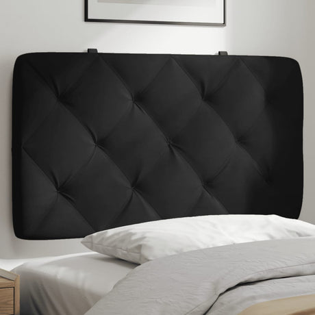 Vidaxl hoofdbordkussen 90 cm fluweel zwart
