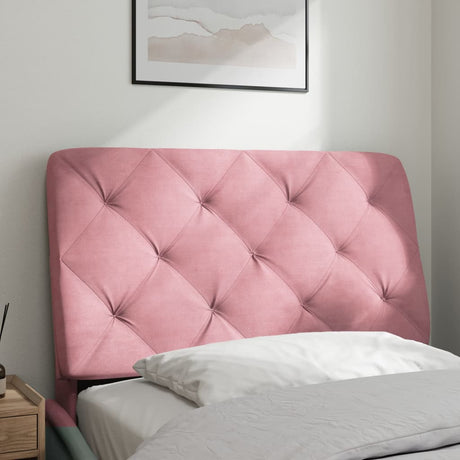 Vidaxl hoofdbordkussen 90 cm fluweel roze