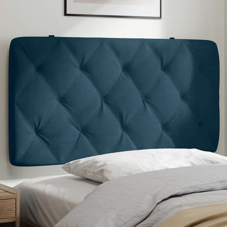 Vidaxl hoofdbordkussen 100 cm fluweel blauw
