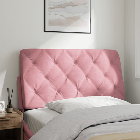 Vidaxl hoofdbordkussen 100 cm fluweel roze