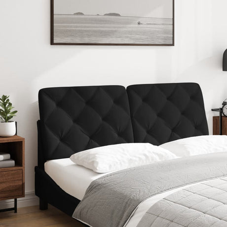 Vidaxl hoofdbordkussen 120 cm fluweel zwart