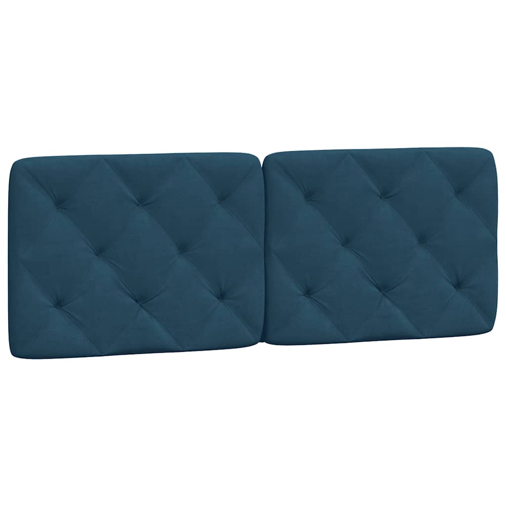 Vidaxl hoofdbordkussen 120 cm fluweel blauw