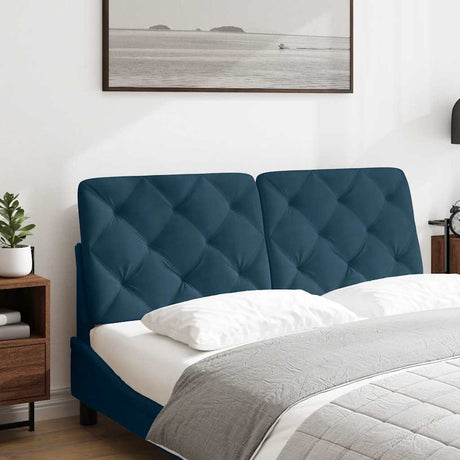 Vidaxl hoofdbordkussen 120 cm fluweel blauw