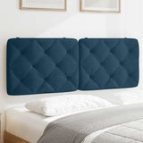 Vidaxl hoofdbordkussen 120 cm fluweel blauw
