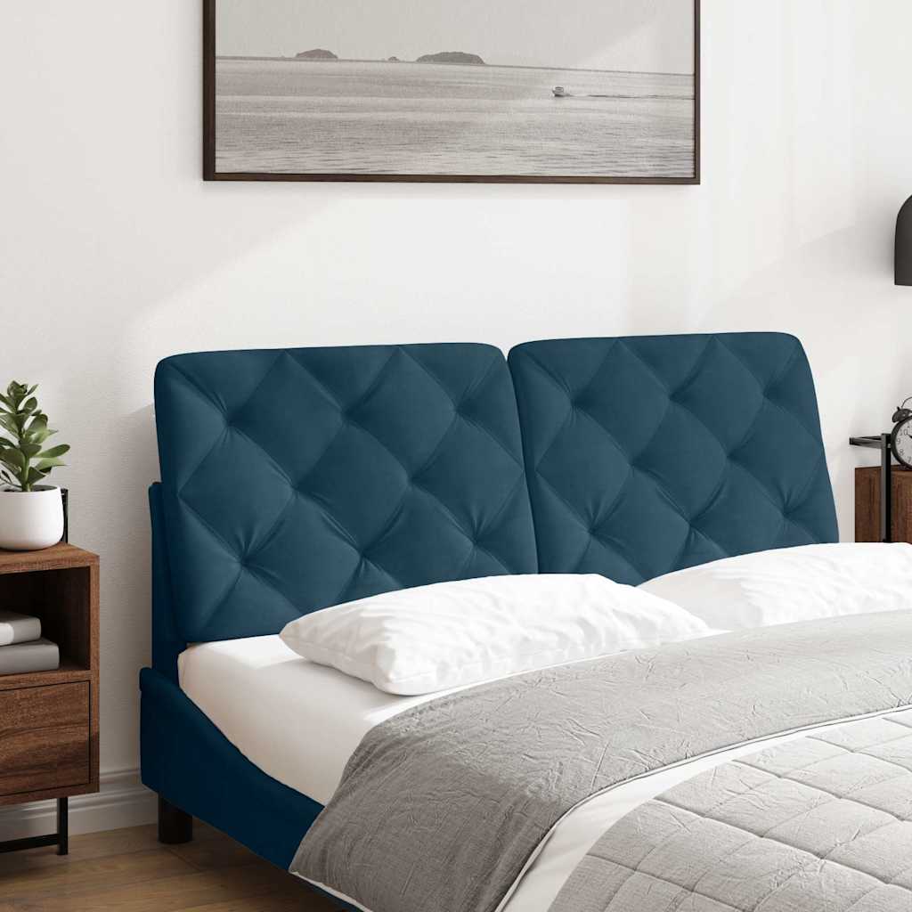Vidaxl hoofdbordkussen 140 cm fluweel blauw