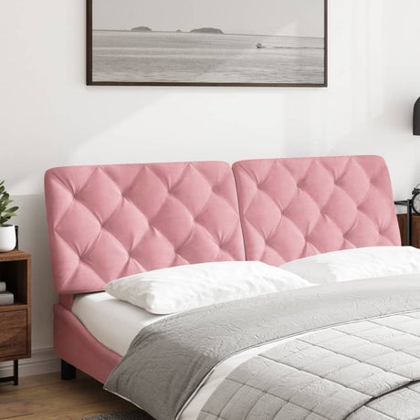 Vidaxl hoofdbordkussen 160 cm fluweel roze