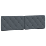 Vidaxl hoofdbordkussen 180 cm fluweel donkergrijs