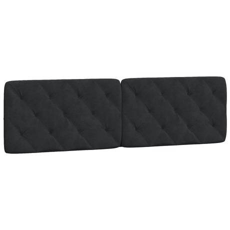 Vidaxl hoofdbordkussen 180 cm fluweel zwart