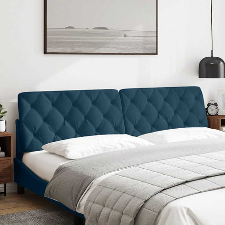 Vidaxl hoofdbordkussen 200 cm fluweel blauw