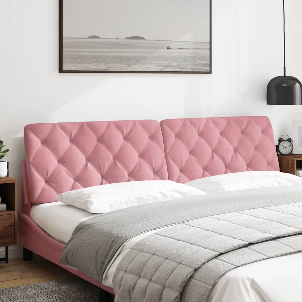 Vidaxl hoofdbordkussen 200 cm fluweel roze