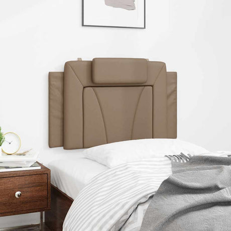 Vidaxl hoofdbordkussen viana 80 cm kunstleer cappuccinokleurig