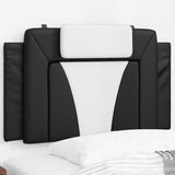 Vidaxl hoofdbordkussen viana 90 cm kunstleer zwart en wit