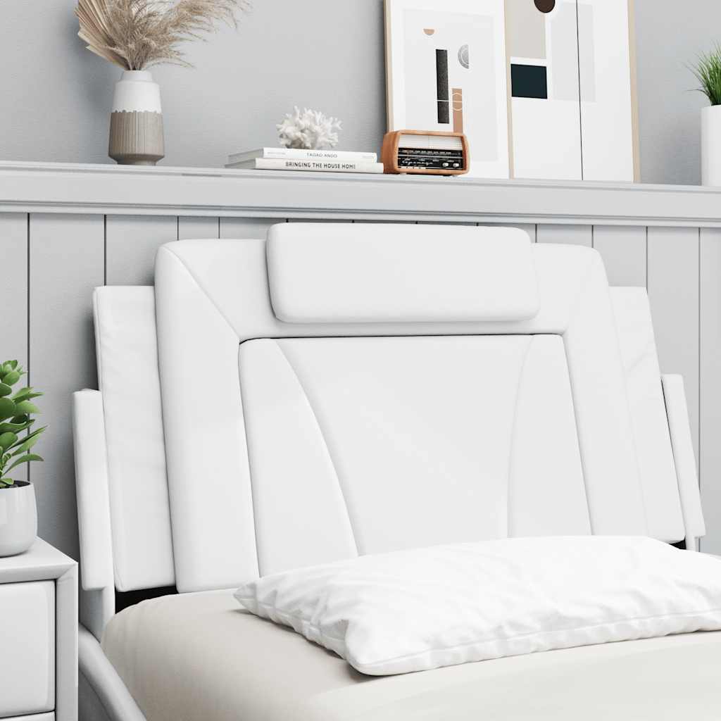 Vidaxl hoofdbordkussen viana 100 cm kunstleer wit