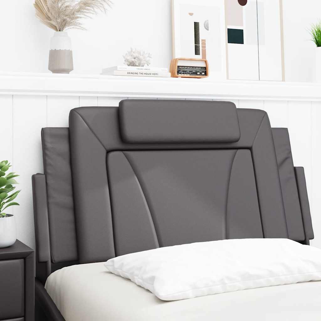 Vidaxl hoofdbordkussen viana 100 cm kunstleer grijs