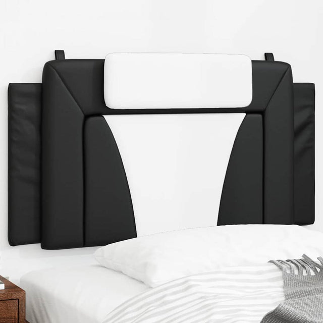 Vidaxl hoofdbordkussen viana 100 cm kunstleer zwart en wit