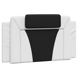 Vidaxl hoofdbordkussen viana 100 cm kunstleer wit en zwart