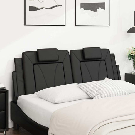Vidaxl hoofdbordkussen viana 120 cm kunstleer zwart