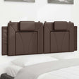 Vidaxl hoofdbordkussen viana 120 cm kunstleer bruin