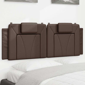 Vidaxl hoofdbordkussen viana 120 cm kunstleer bruin