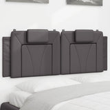 Vidaxl hoofdbordkussen viana 120 cm kunstleer grijs