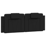Vidaxl hoofdbordkussen viana 137 cm kunstleer zwart