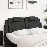 Vidaxl hoofdbordkussen viana 137 cm kunstleer zwart