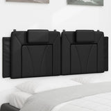 Vidaxl hoofdbordkussen viana 137 cm kunstleer zwart