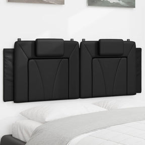 Vidaxl hoofdbordkussen viana 137 cm kunstleer zwart