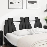 Vidaxl hoofdbordkussen viana 137 cm kunstleer zwart en wit