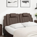 Vidaxl hoofdbordkussen viana 140 cm kunstleer bruin