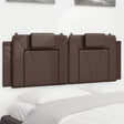 Vidaxl hoofdbordkussen viana 140 cm kunstleer bruin