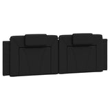Vidaxl hoofdbordkussen viana 160 cm kunstleer zwart