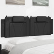 Vidaxl hoofdbordkussen viana 160 cm kunstleer zwart