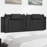 Vidaxl hoofdbordkussen viana 160 cm kunstleer zwart