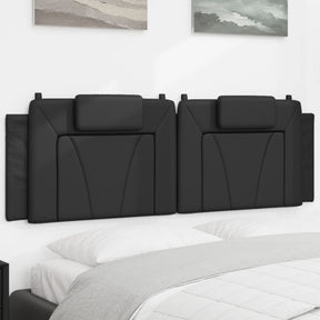 Vidaxl hoofdbordkussen viana 160 cm kunstleer zwart