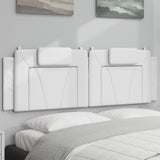 Vidaxl hoofdbordkussen viana 160 cm kunstleer wit