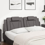 Vidaxl hoofdbordkussen viana 160 cm kunstleer grijs