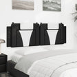 Vidaxl hoofdbordkussen viana 160 cm kunstleer zwart en wit