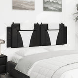 Vidaxl hoofdbordkussen viana 160 cm kunstleer zwart en wit