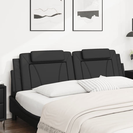 Vidaxl hoofdbordkussen viana 180 cm kunstleer zwart