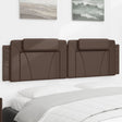 Vidaxl hoofdbordkussen viana 180 cm kunstleer bruin